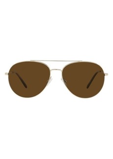Oliver Peoples Airdale 58mm Polarized Pilot Sunglasses