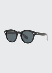 Oliver Peoples Cary Grant Oval Acetate Sunglasses