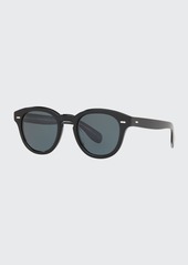 Oliver Peoples Cary Grant Oval Polarized Acetate Sunglasses