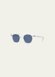 Oliver Peoples Clear Round Acetate Sunglasses