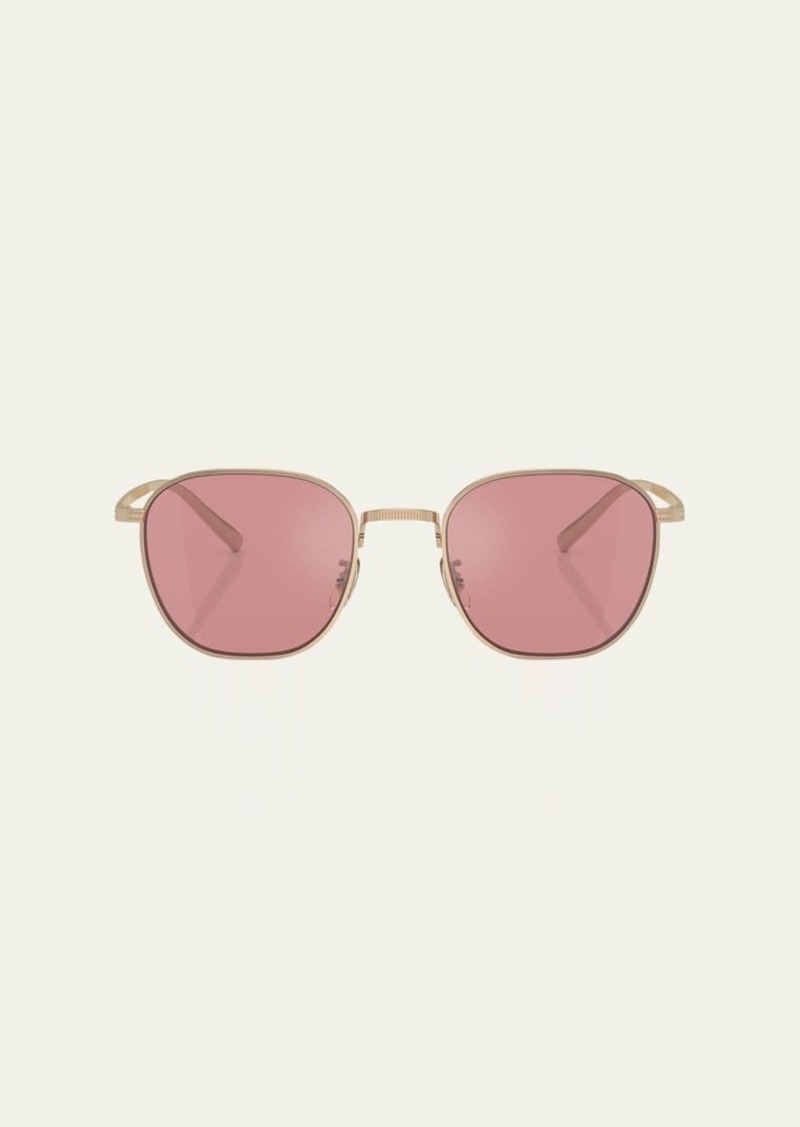 Oliver Peoples Filigree Titanium Square Sunglasses