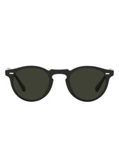 Oliver Peoples Gregory Peck 1962 47mm Polarized Round Folding Sunglasses