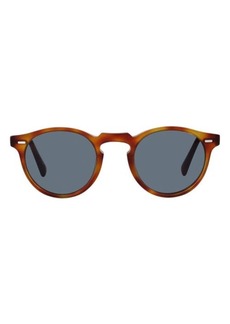 Oliver Peoples Gregory Peck 50mm Round Sunglasses