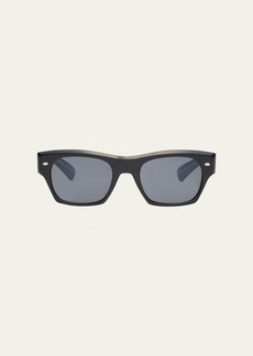 Oliver Peoples Kasdan Acetate & Crystal Rectangle Sunglasses