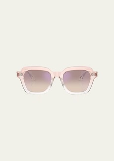 Oliver Peoples Kienna Mirrored Acetate Square Sunglasses