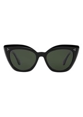 Oliver Peoples Laiya 55mm Polarized Butterfly Sunglasses in Black/G-15 Polar at Nordstrom