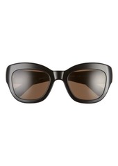 Oliver Peoples Lalit 51mm Wrap Sunglasses in Black at Nordstrom