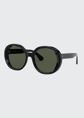 Oliver Peoples Leidy Round Acetate Sunglasses