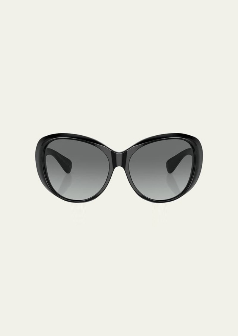 Oliver Peoples Maridan Gradient Acetate & Plastic Round Sunglasses