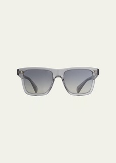 Oliver Peoples Men's Casian Gradient-Lens Rectangle Sunglasses