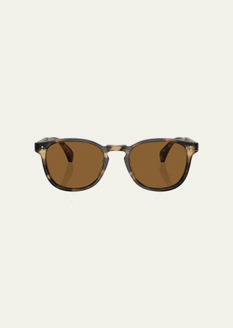 Oliver Peoples Men's Finley Esq Sun Acetate Round Sunglasses