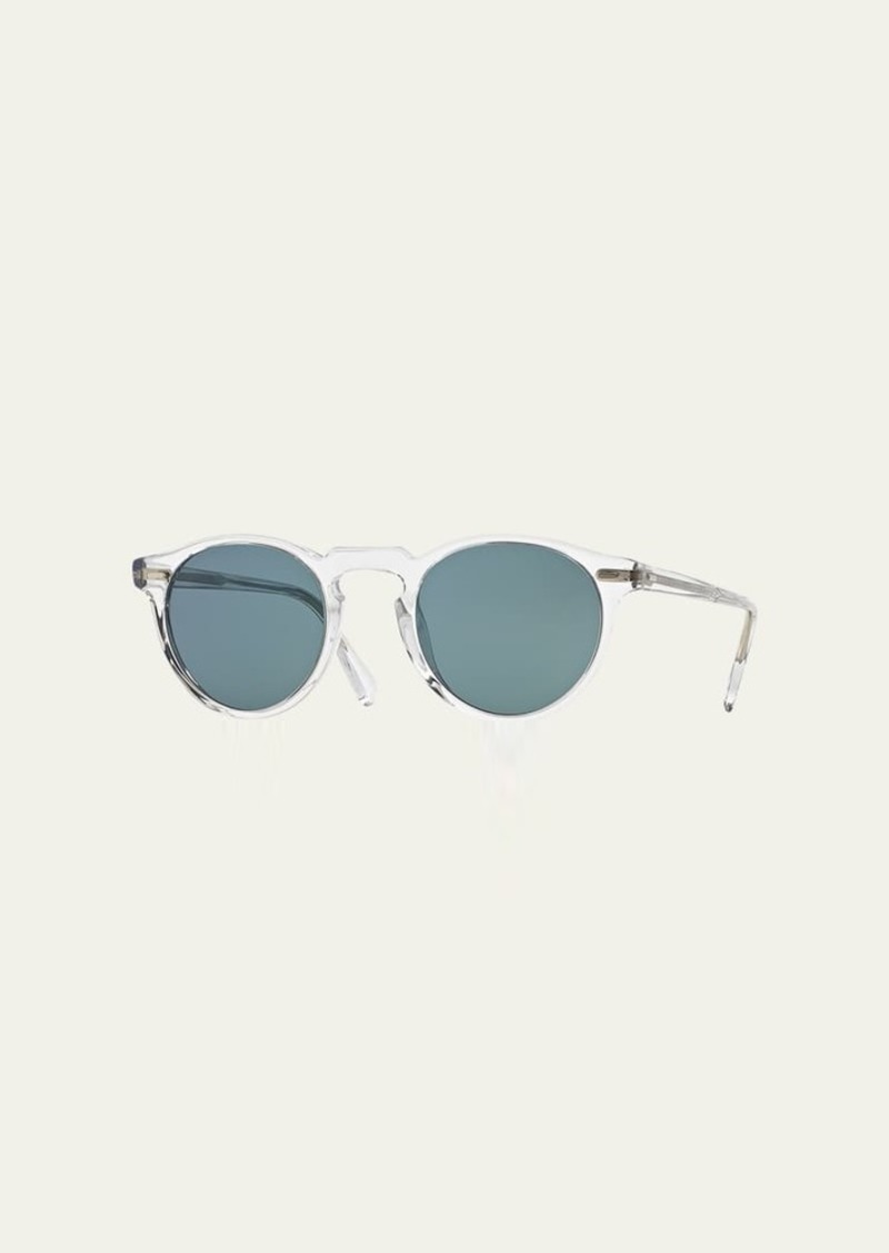 Oliver Peoples Men's Gregory Peck 47 Round Sunglasses