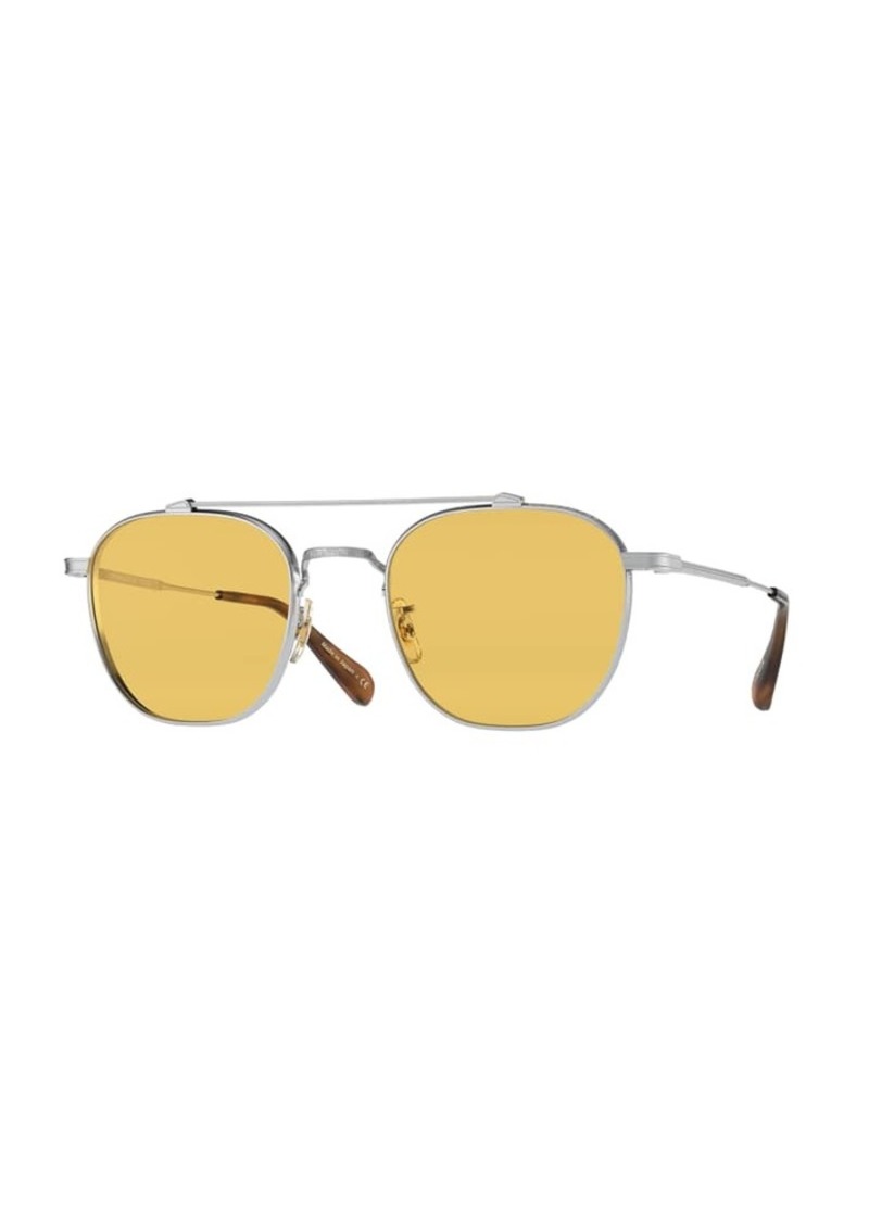 Oliver Peoples Men's Mandeville Aviator Sunglasses