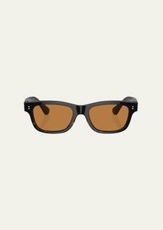 Oliver Peoples Men's Rosson Sun Acetate Rectangle Sunglasses