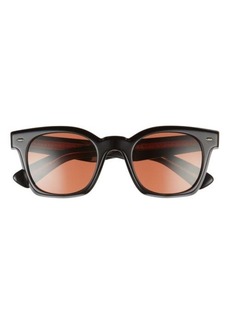 Oliver Peoples Merceaux 50mm Polarized Rectangular Sunglasses in Light Red at Nordstrom