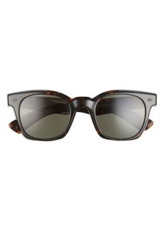 Oliver Peoples Merceaux 50mm Polarized Rectangular Sunglasses in Dark Tortoise at Nordstrom