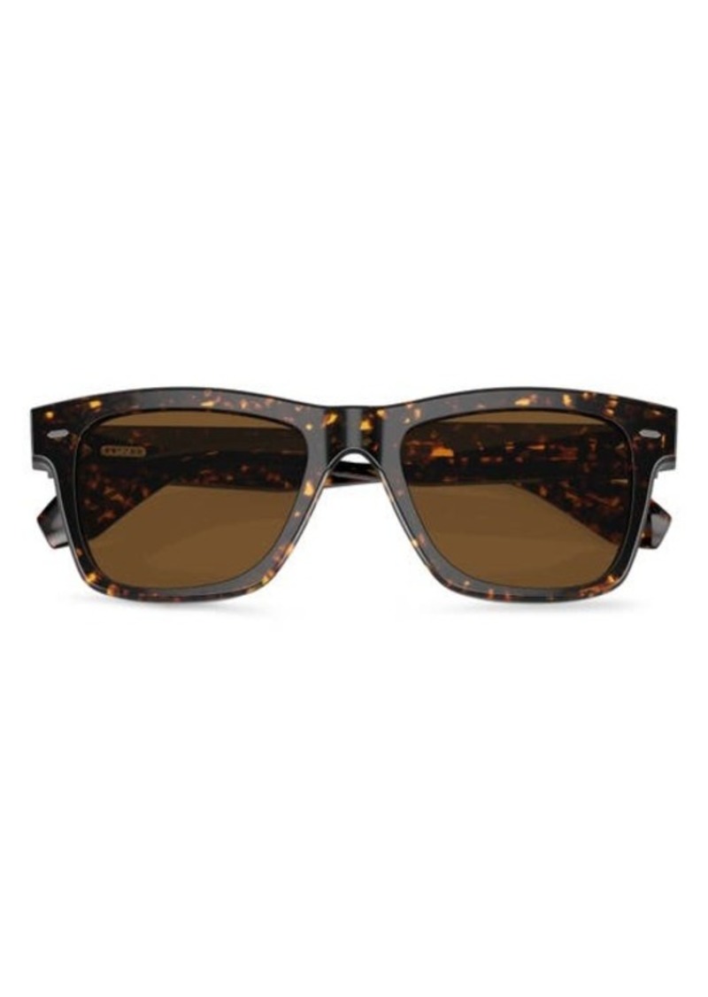 Oliver Peoples N.04 Sun 53mm Polarized Rectangular Sunglasses