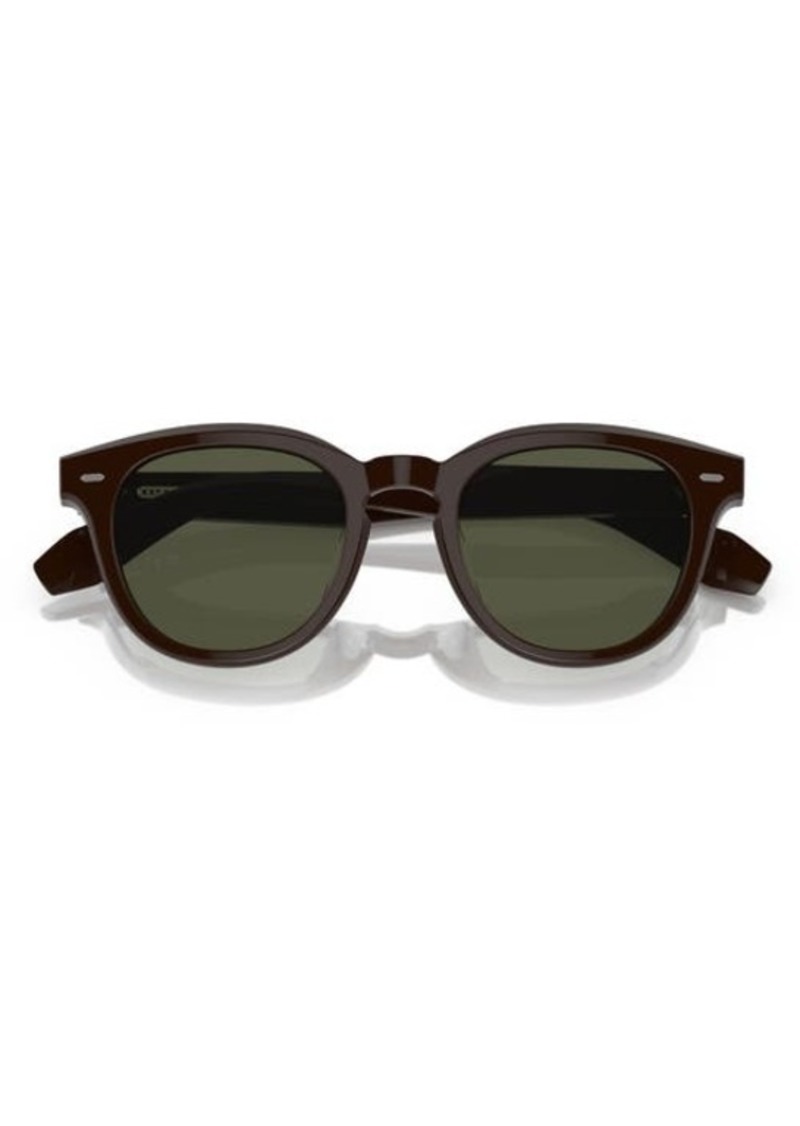 Oliver Peoples N.05 48mm Small Round Sunglasses