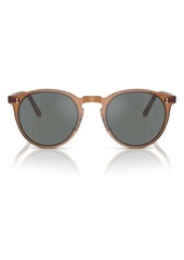 Oliver Peoples O'Malley 48mm Round Sunglasses