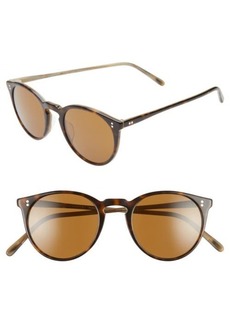 Oliver Peoples O'Malley 48mm Round Sunglasses