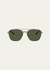 Oliver Peoples Pilot Titanium Aviator Sunglasses