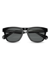Oliver Peoples R-3 54mm Polarized Round Sunglasses