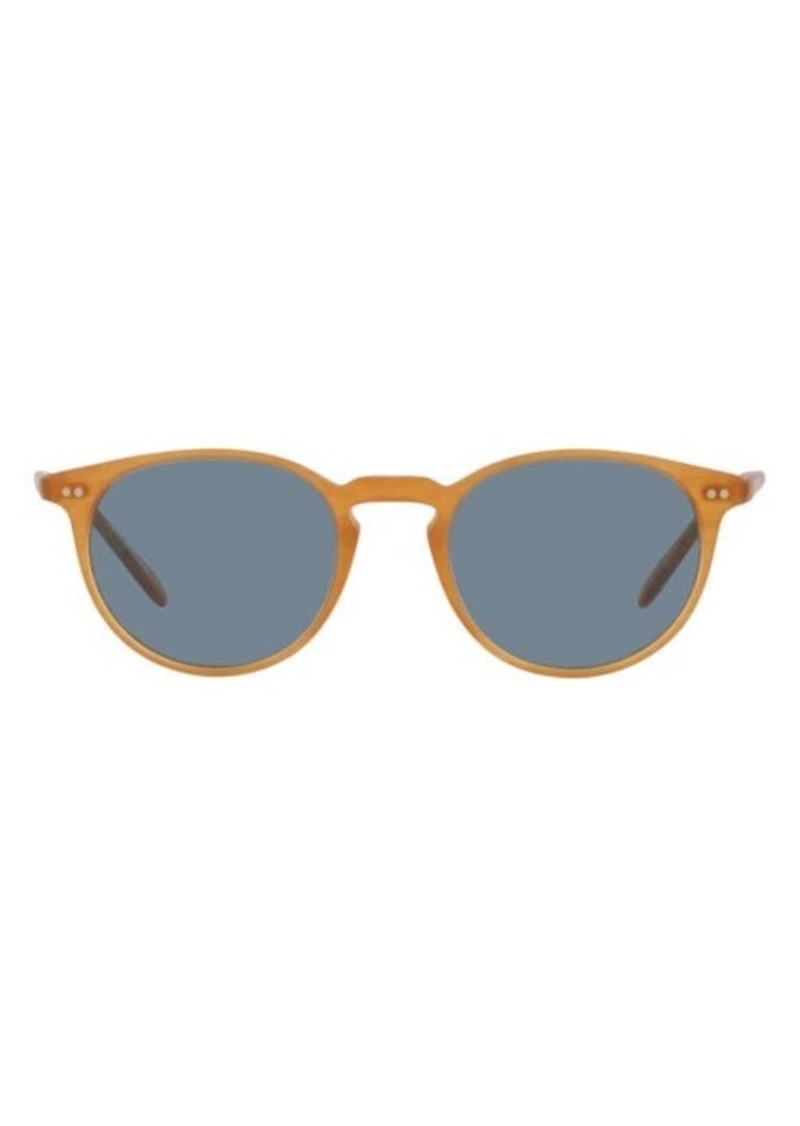 Oliver Peoples Riley 49mm Round Sunglasses