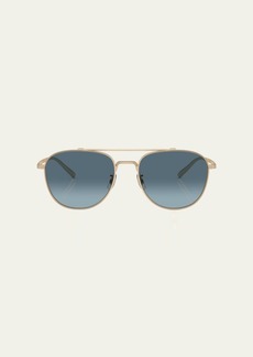 Oliver Peoples Rivetti Titanium Aviator Sunglasses