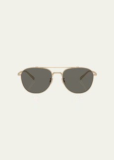 Oliver Peoples Rivetti Titanium Aviator Sunglasses