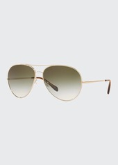 Oliver Peoples Sayer Metal Aviator Sunglasses