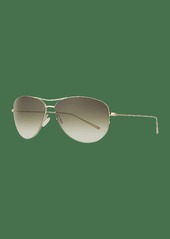 Oliver Peoples Strummer Titanium Aviator Sunglasses