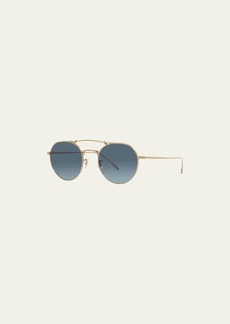 Oliver Peoples The Reymont Titanium Aviator Sunglasses