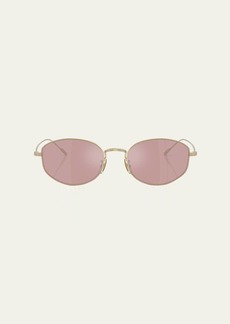 Oliver Peoples Titanium Oval Sunglasses