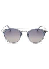 Oliver Peoples Unisex Remick Brow Bar Round Sunglasses, 50mm