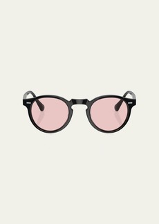 Oliver Peoples Vintage-Inspired Acetate Round Sunglasses