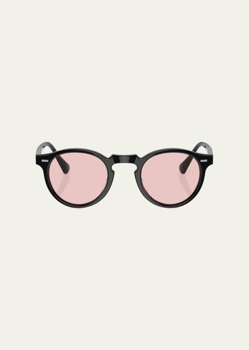 Oliver Peoples Vintage-Inspired Acetate Round Sunglasses