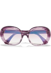 Oliver Peoples Woman Leidy Oversized Round-frame Acetate Sunglasses Purple