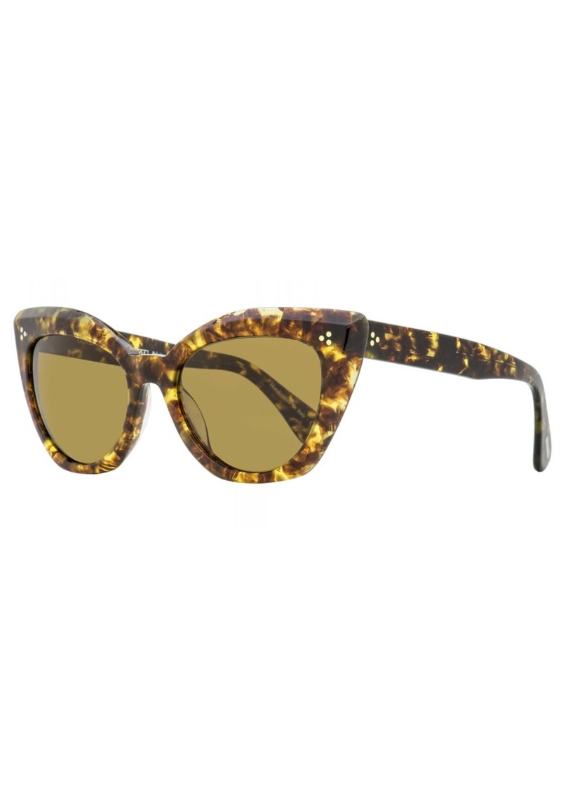 Oliver Peoples Women's Laiya Cat Eye Sunglasses OV5452S 170083 Brown Melange 55mm