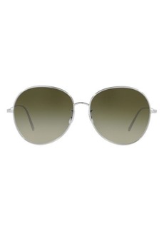 Oliver Peoples Ysela 60mm Gradient Pilot Sunglasses