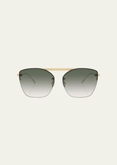 Oliver Peoples Ziane Metal Aviator Sunglasses