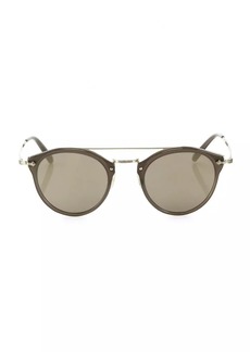 Oliver Peoples Remick 50MM Round Mirrored Sunglasses