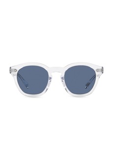 Oliver Peoples Rorke 47MM Round Mirrored Sunglasses