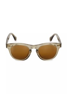 Oliver Peoples Rorke Round Mirrored Sunglasses