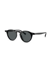 Oliver Peoples square-cut round-frame sunglasses