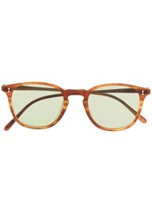 Oliver Peoples tortoiseshell-effect round-frame sunglasses