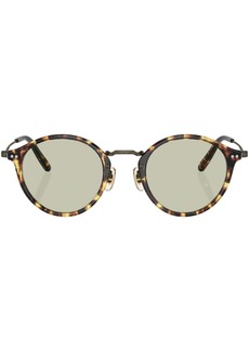Oliver Peoples tortoiseshell round-frame sunglasses
