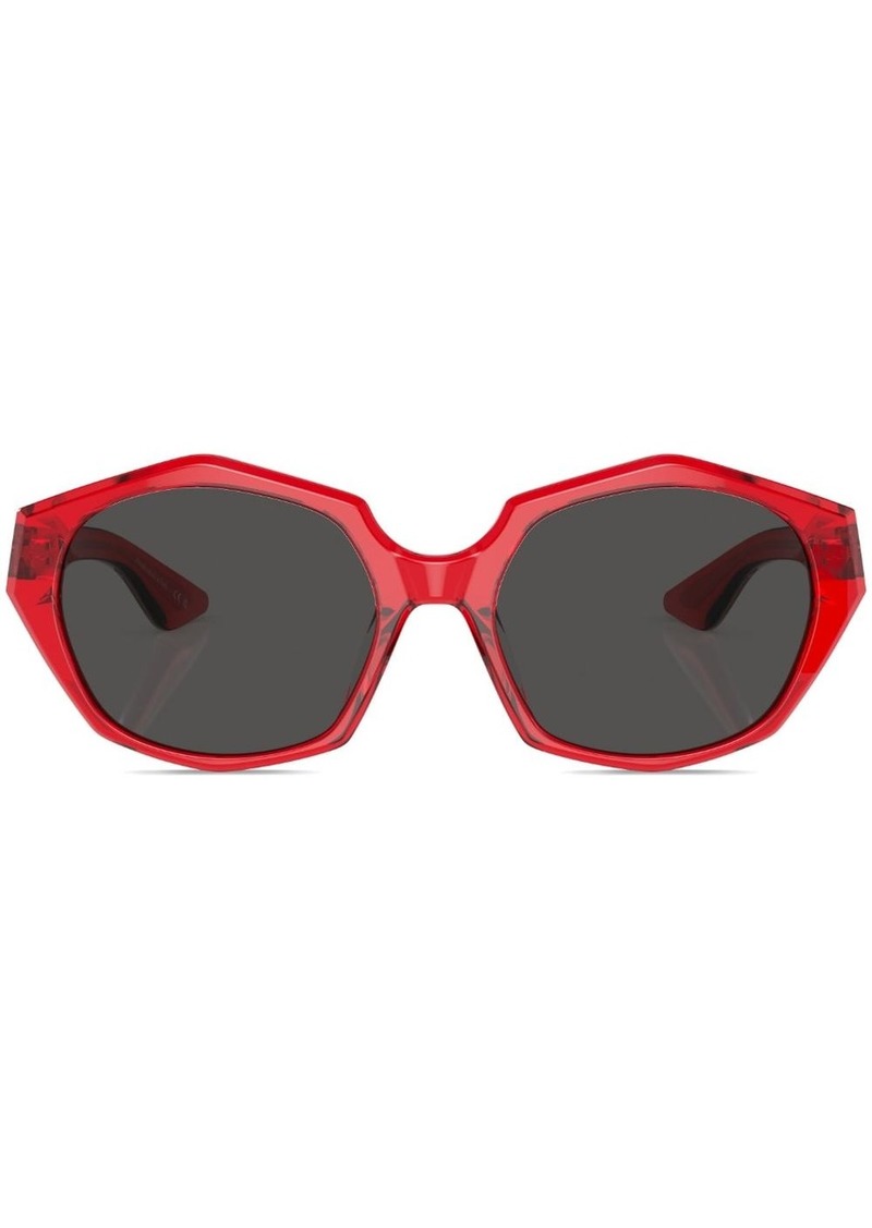 Oliver Peoples translucent oversize-frame sunglasses