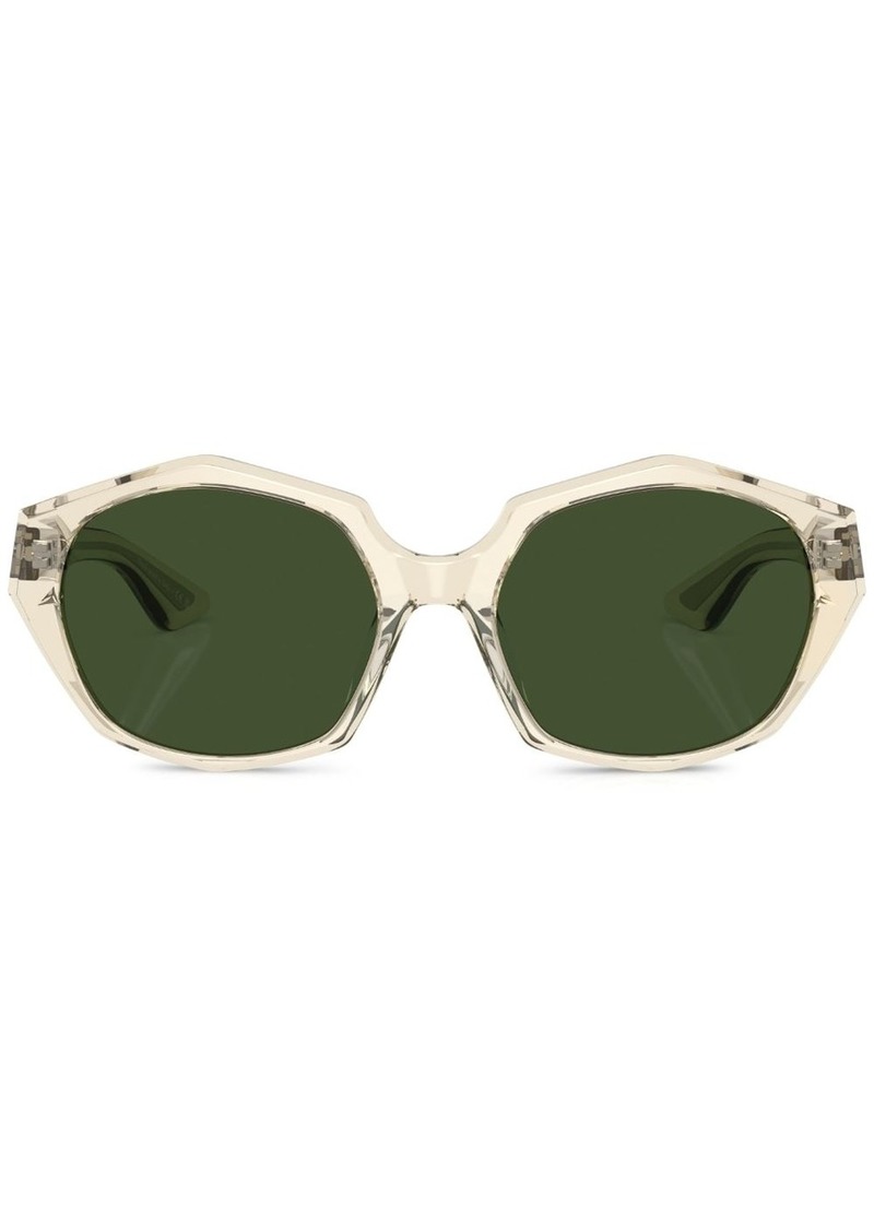 Oliver Peoples transparent oversize-frame sunglasses