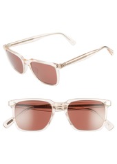 Oliver Peoples Lachman 50mm Rectangle Sunglasses in Light Silk/Rosewood at Nordstrom
