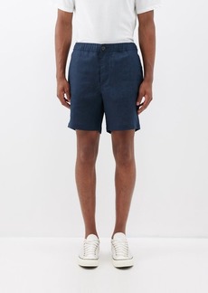 Oliver Spencer - Osborne Elasticated-waist Linen Shorts - Mens - Navy